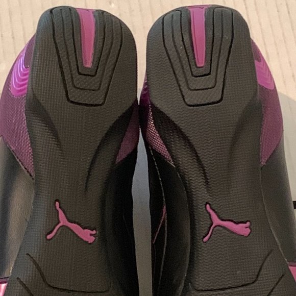 Puma Eco Ortholite Womens Black Purple Shoe Sneaker Size 6.5 - Picture 9 of 12